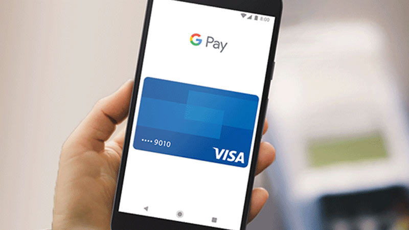 googlepay-800x450 Google Pay displayed on smart phone.