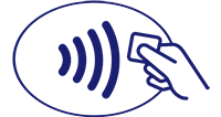 Contactless symbol.